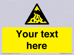 Custom Warning: Debris flow zone